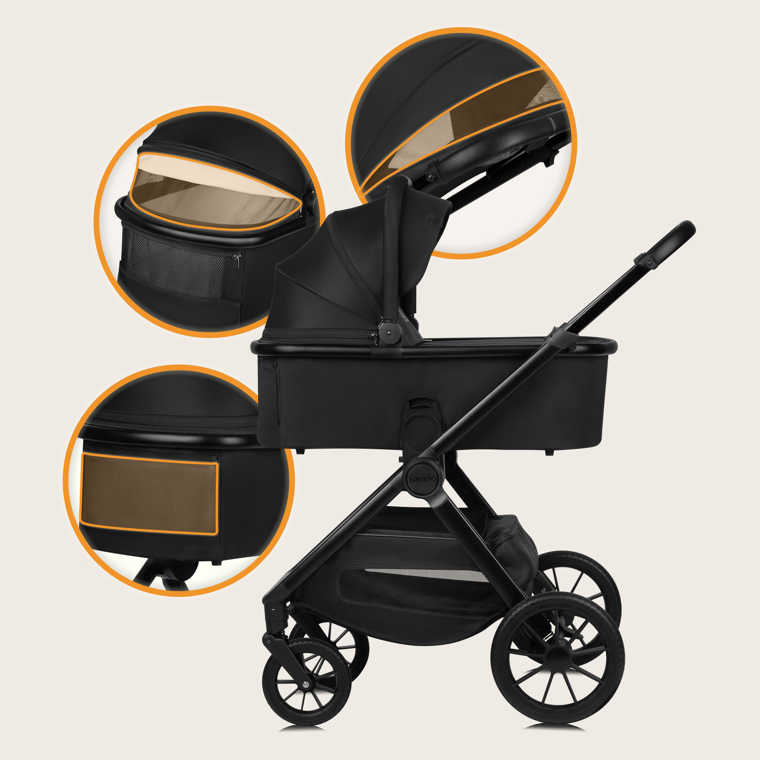 3-in-1-Kinderwagen Babywanne Buggy Babyschale ab Geburt bis 4 Jahren  All-Terrai | eBay.de
