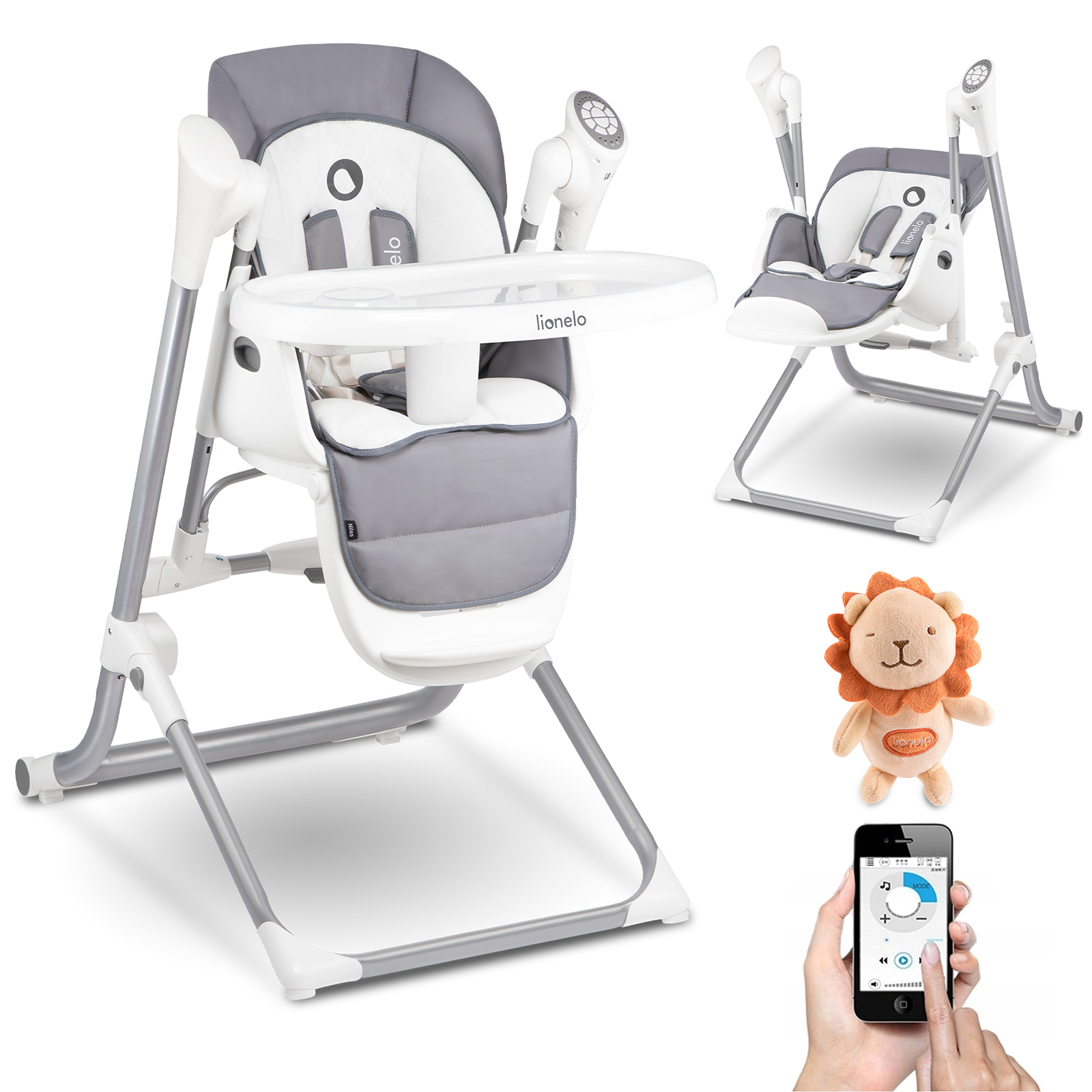 Lionelo Niles 2en1 Chaise Haute Bebe Et Balancelle Bebe Ebay