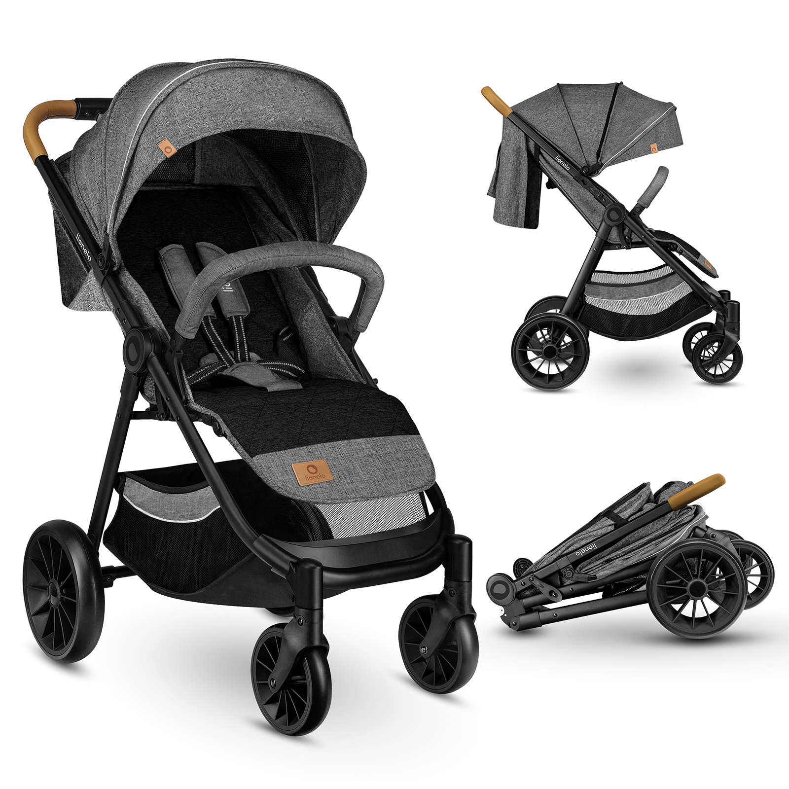 Lionelo Natt Zusammenklappbar Kinderwagen Leicht Buggy Mit